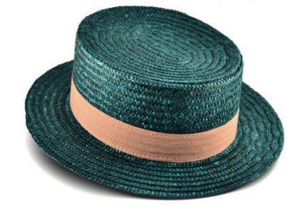 Green fashion straw hat